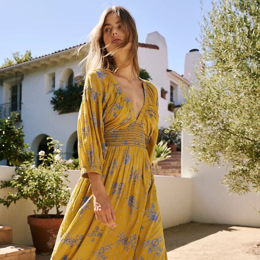 Free People - Golden Hour Maxi Dress - M